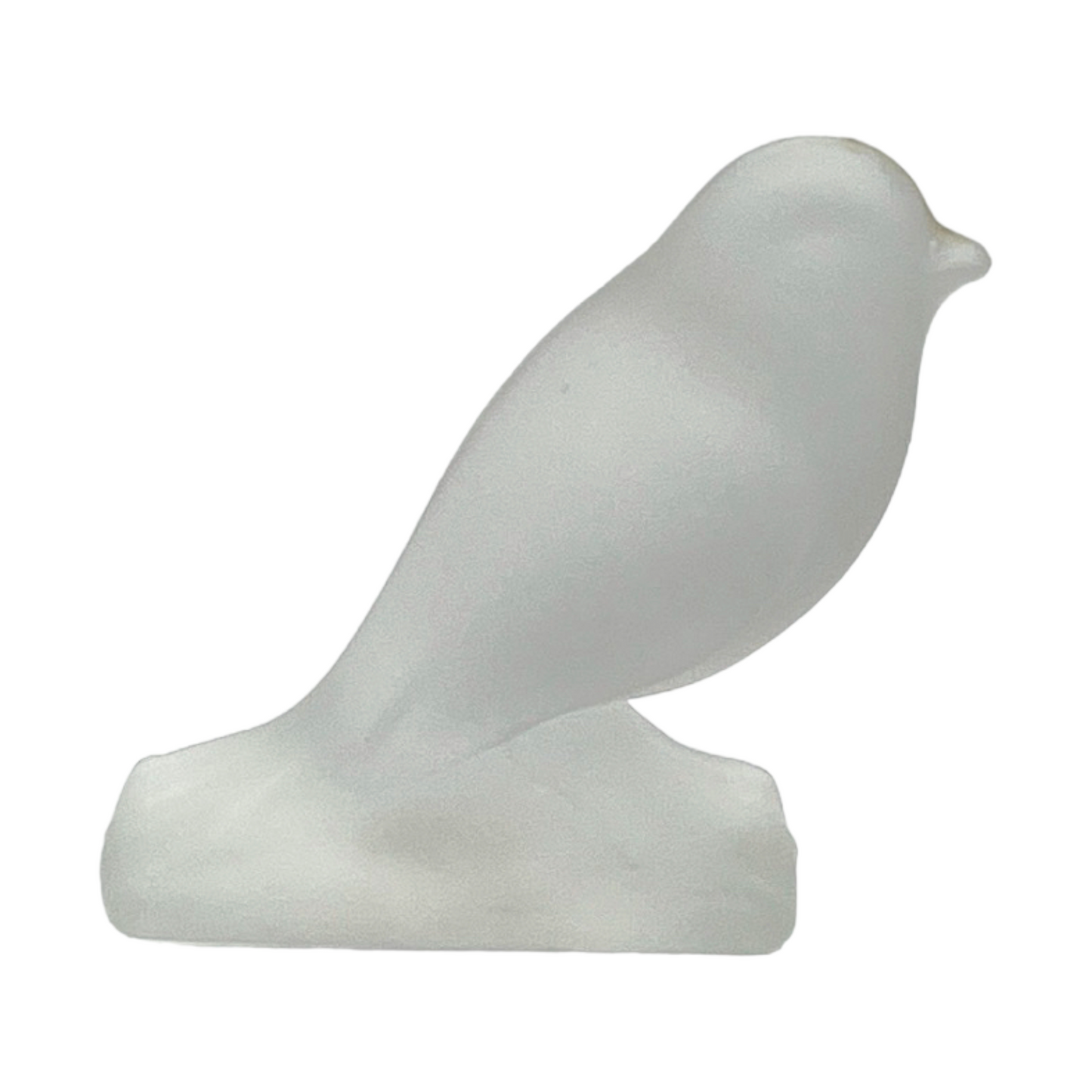 Art Glass - Frosted Bird Figurine - 3"