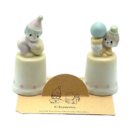 Precious Moments - Clowns Thimbles - 100668 - 1988 - Box