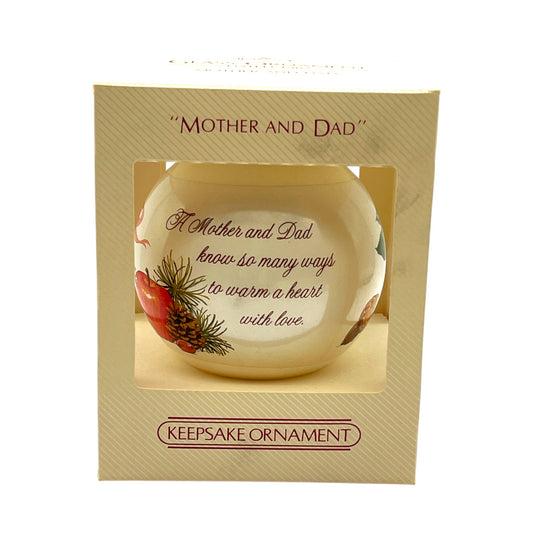 Hallmark Keepsake Ornament - Mother And Dad - 1982 - 3.25"