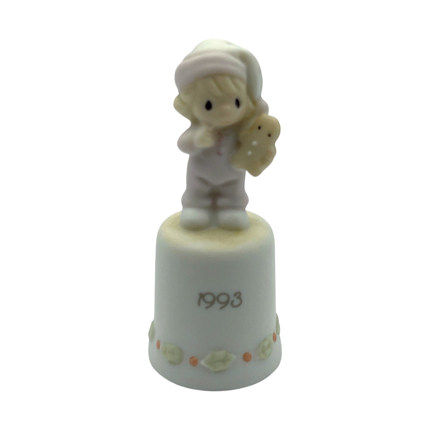 Precious Moments - Wishing You The Sweetest Christmas - Thimble - 530182 - 1993