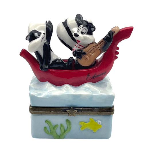 Warner Bros. - Pepe Le Pew & Penelope Trinket Box - 4"