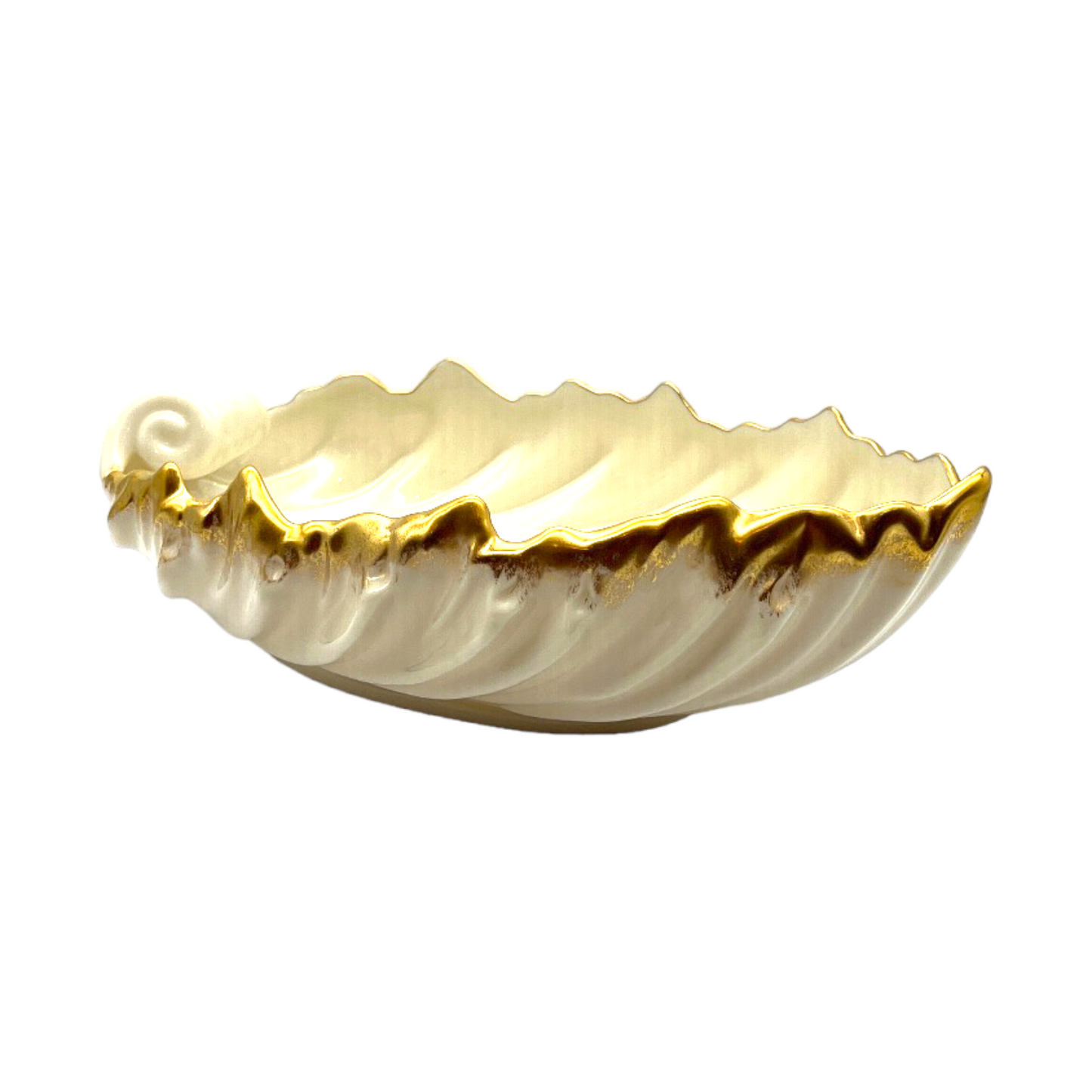 Lenox - Acanthus Leaf Dish - 24k Gold Trim - 3"