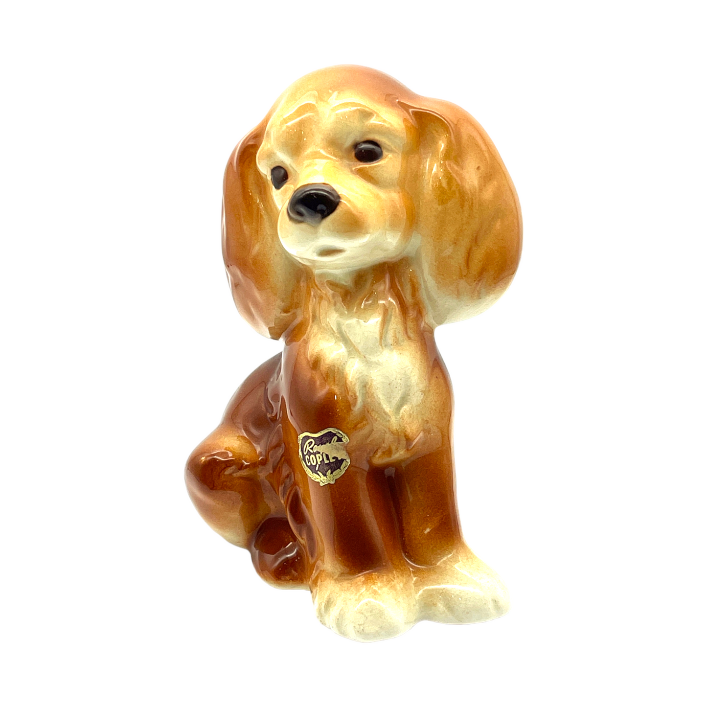 Royal Copley - Cocker Spaniel Puppy Figurine - Vintage - 6.5"