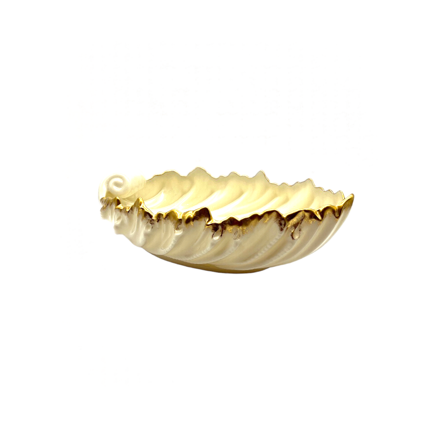 Lenox - Acanthus Leaf Dish - 24k Gold Trim - 3"