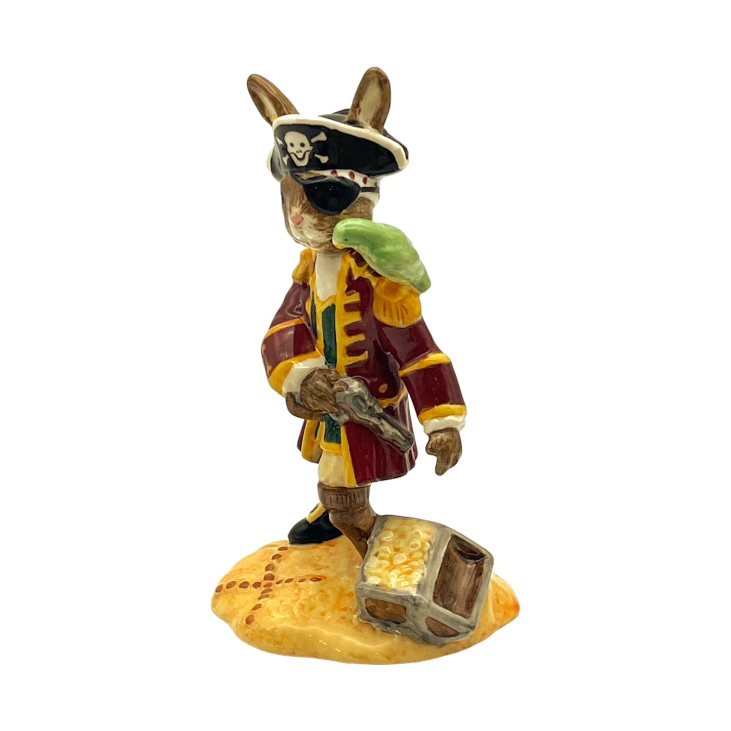 Royal Doulton Bunnykins - The Shipmates Collection Pirate - Hand Made & Decorated - 2003  - 5"