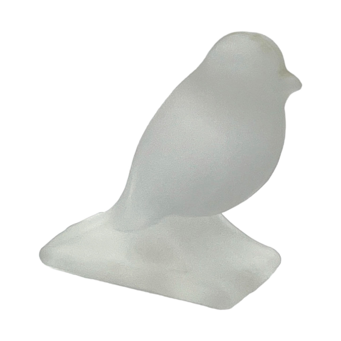 Art Glass - Frosted Bird Figurine - 3"