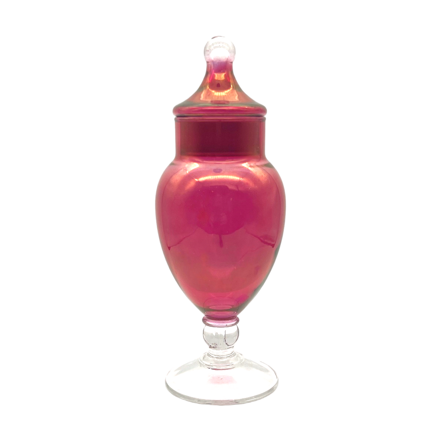 Captivating Crimson Glass Elixir Jar