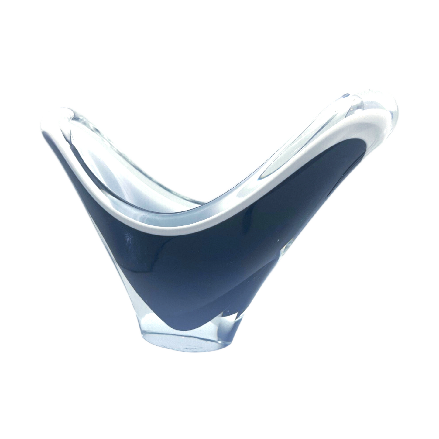 Nordic Elegance: XLarge Coquille Bowl by Paul Kedelv for Flygsfors