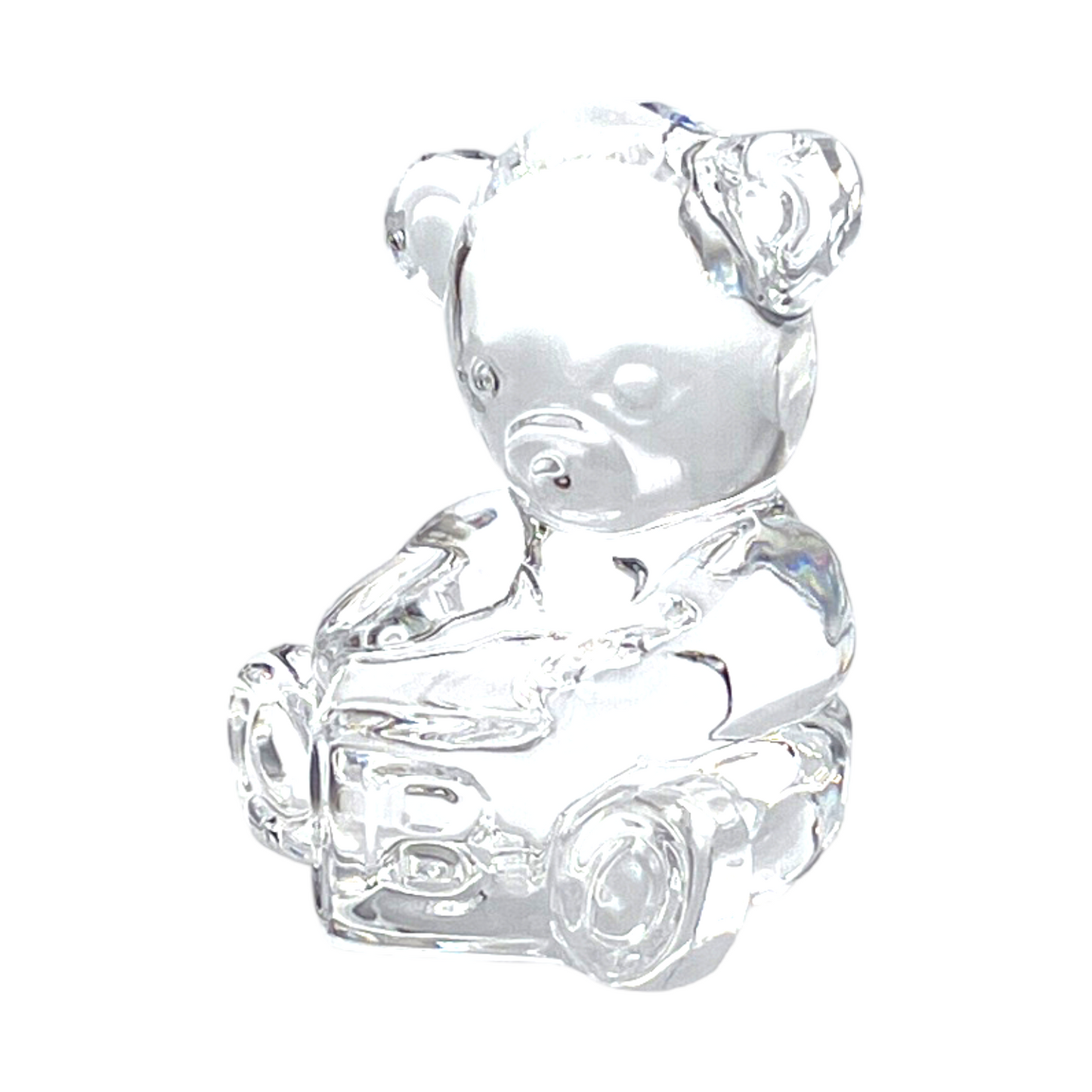 Waterford Crystal - Teady Bear With Block - 3.5"