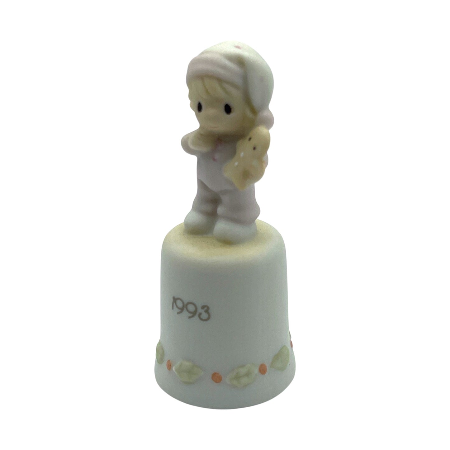 Precious Moments - Wishing You The Sweetest Christmas - Thimble - 530182 - 1993