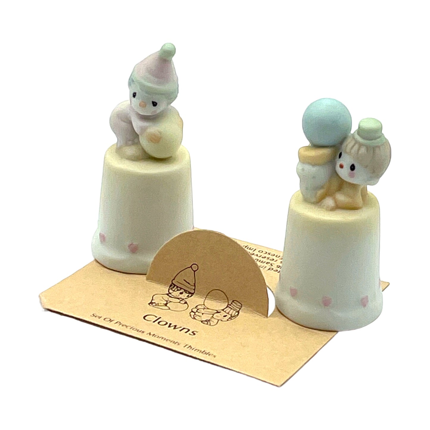 Precious Moments - Clowns Thimbles - 100668 - 1988 - Box