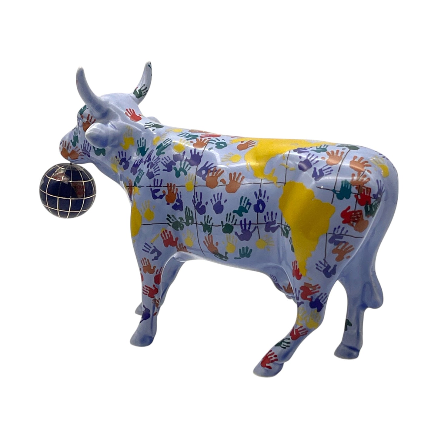 CowParade - It's A Small World Cow #7312 - No Box - 5"