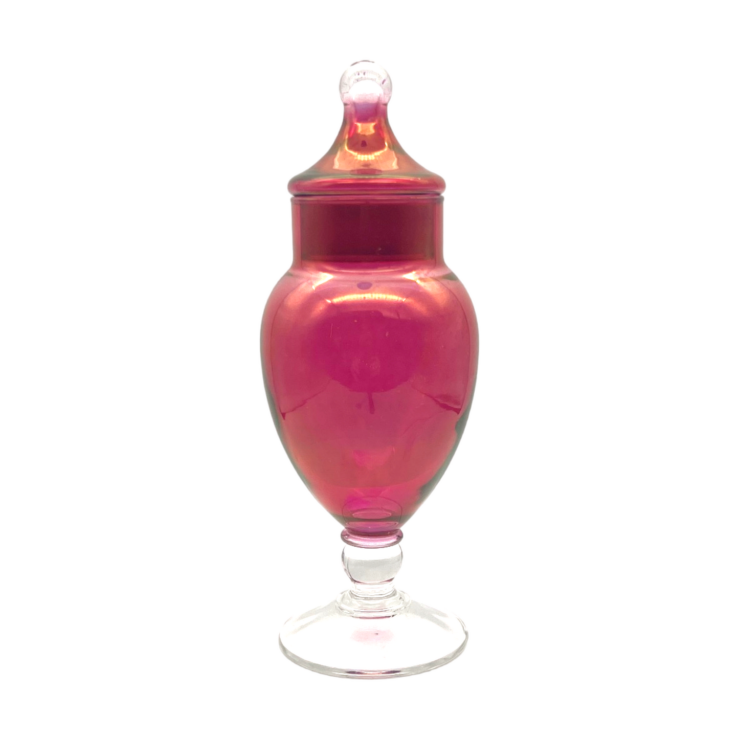 Captivating Crimson Glass Elixir Jar