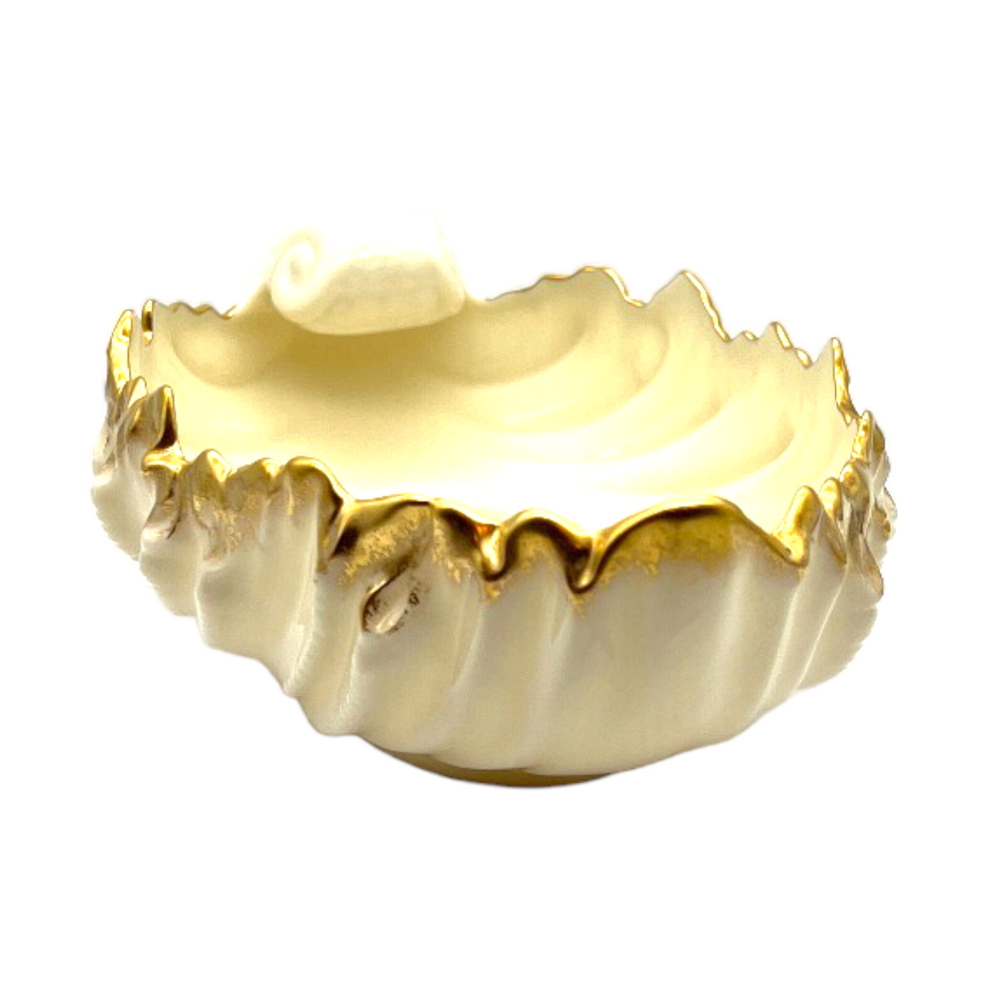 Lenox - Acanthus Leaf Dish - 24k Gold Trim - 3"