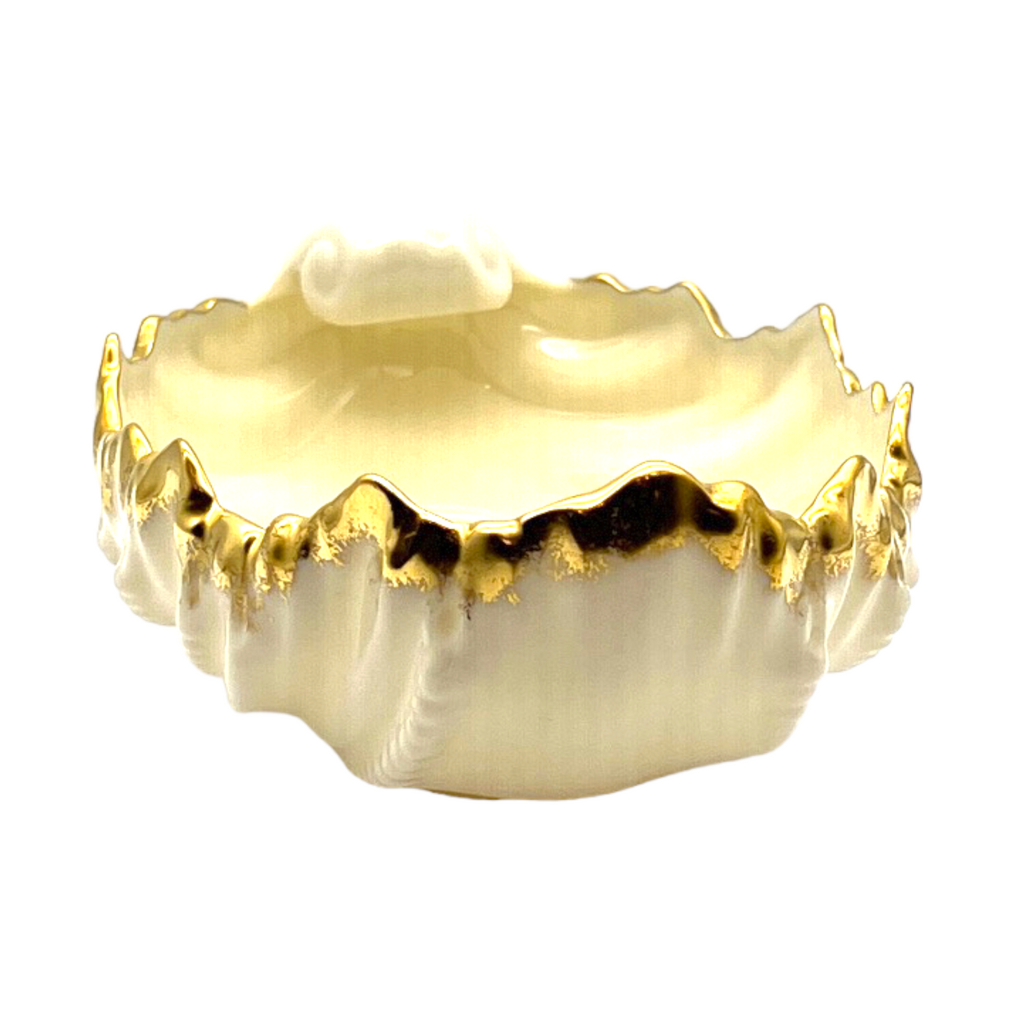 Lenox - Acanthus Leaf Dish - 24k Gold Trim - 91-86 - 2.5"