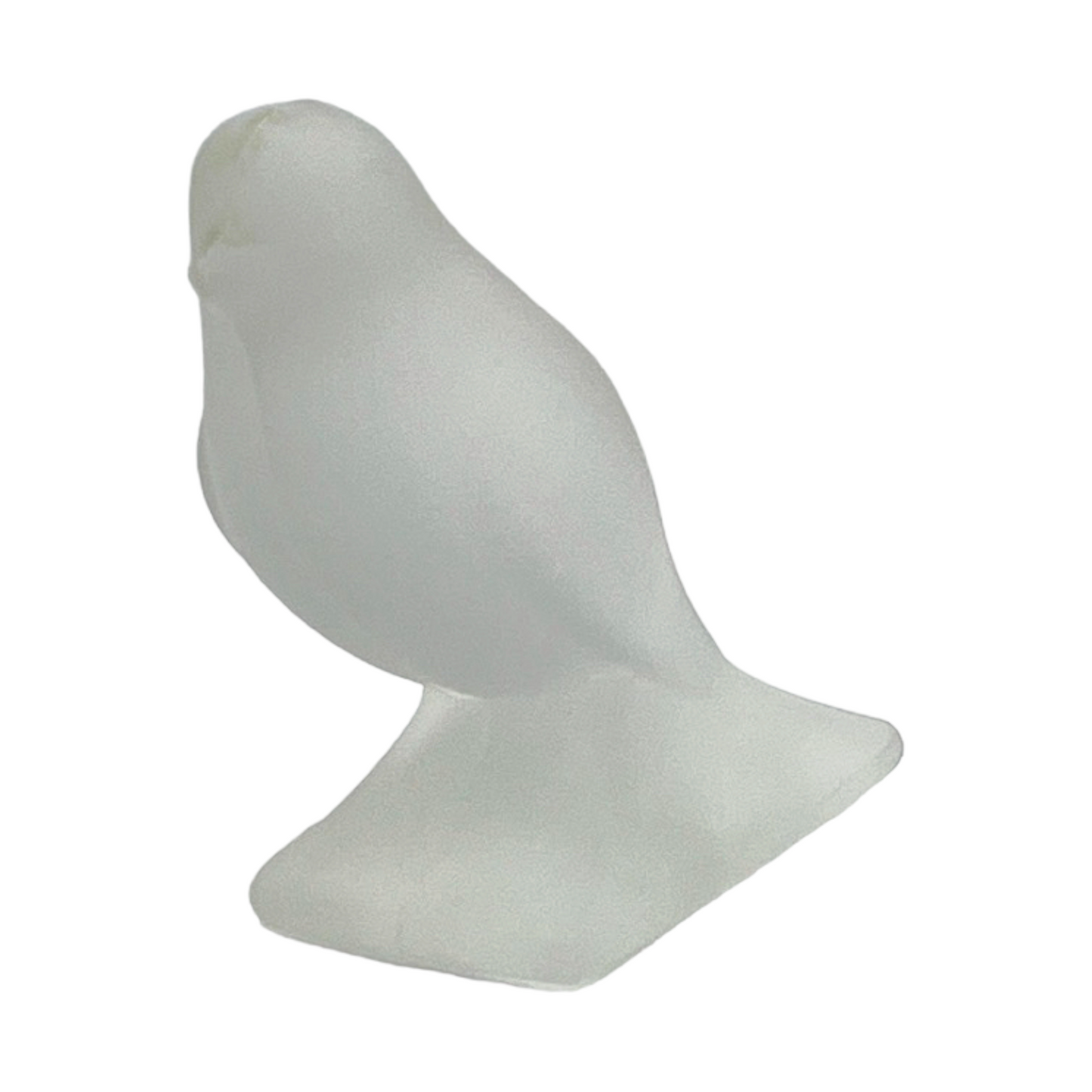 Art Glass - Frosted Bird Figurine - 3"