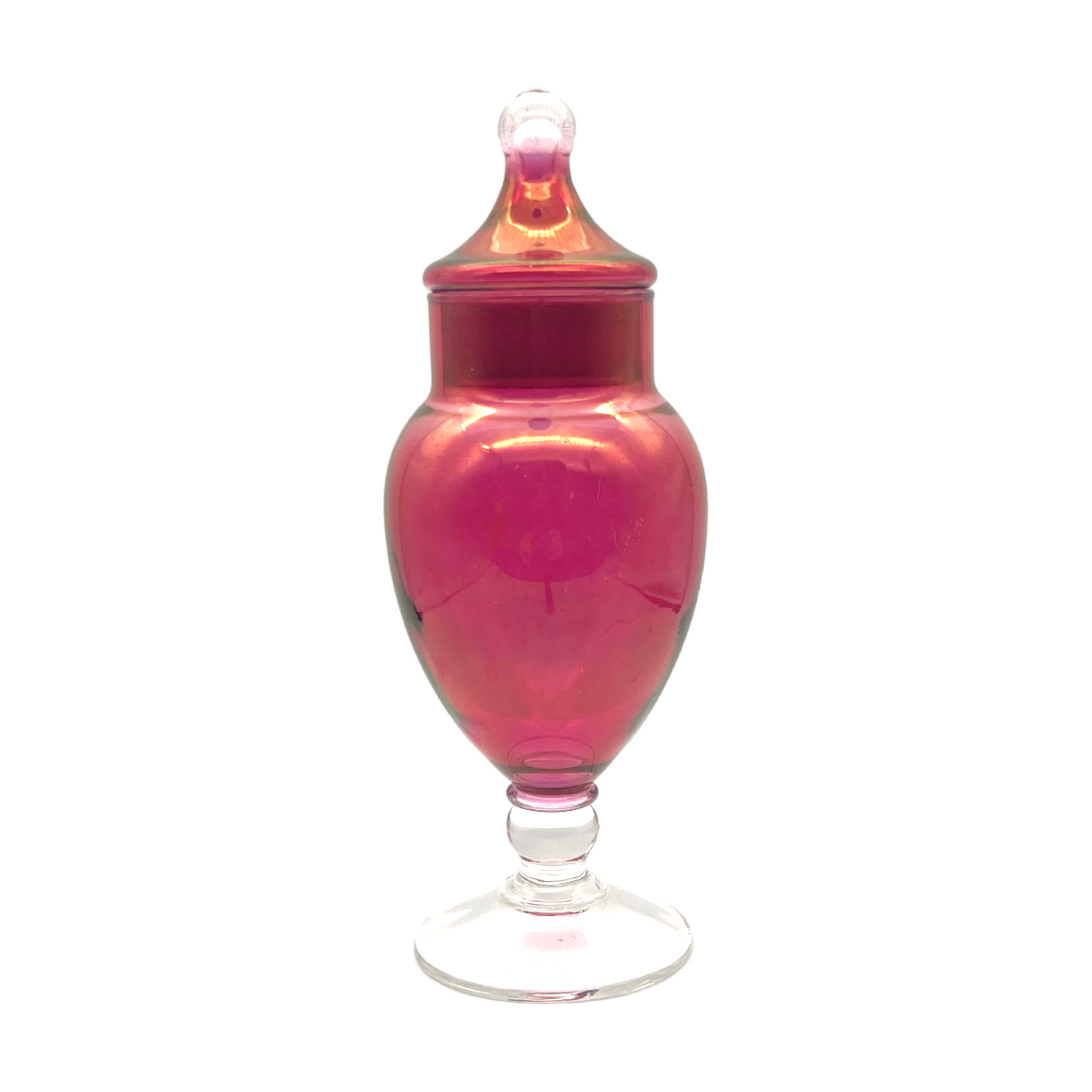 Captivating Crimson Glass Elixir Jar