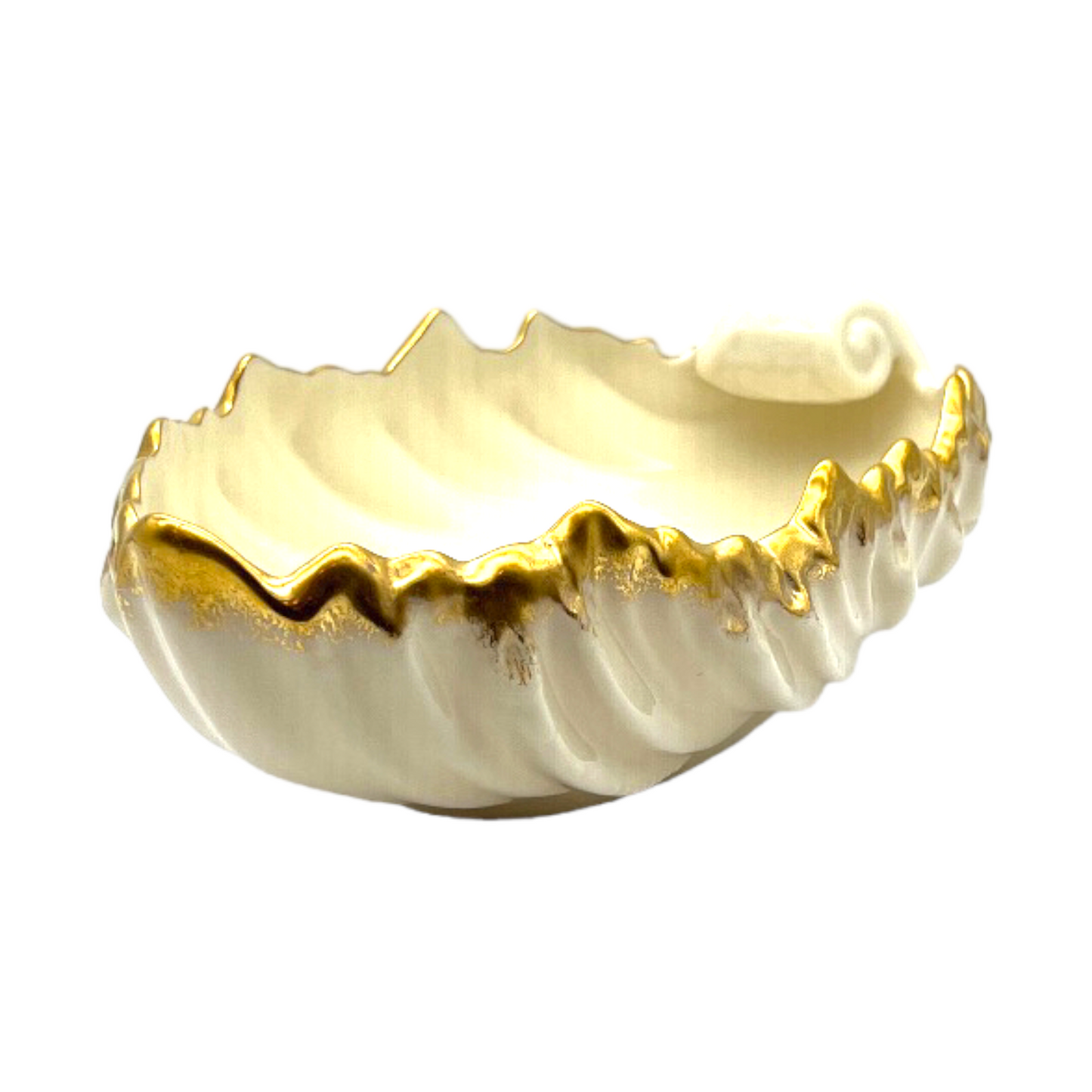 Lenox - Acanthus Leaf Dish - 24k Gold Trim - 3"