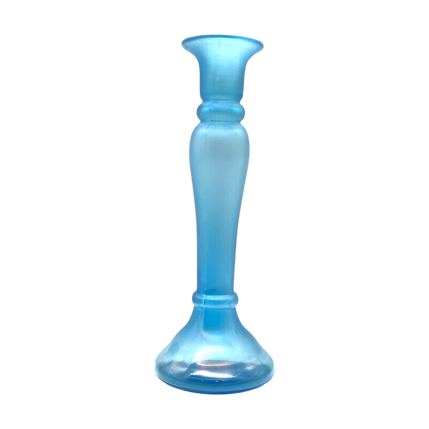 Dugan Diamond - Celeste Blue Stretch Candle Holder - 9.5"