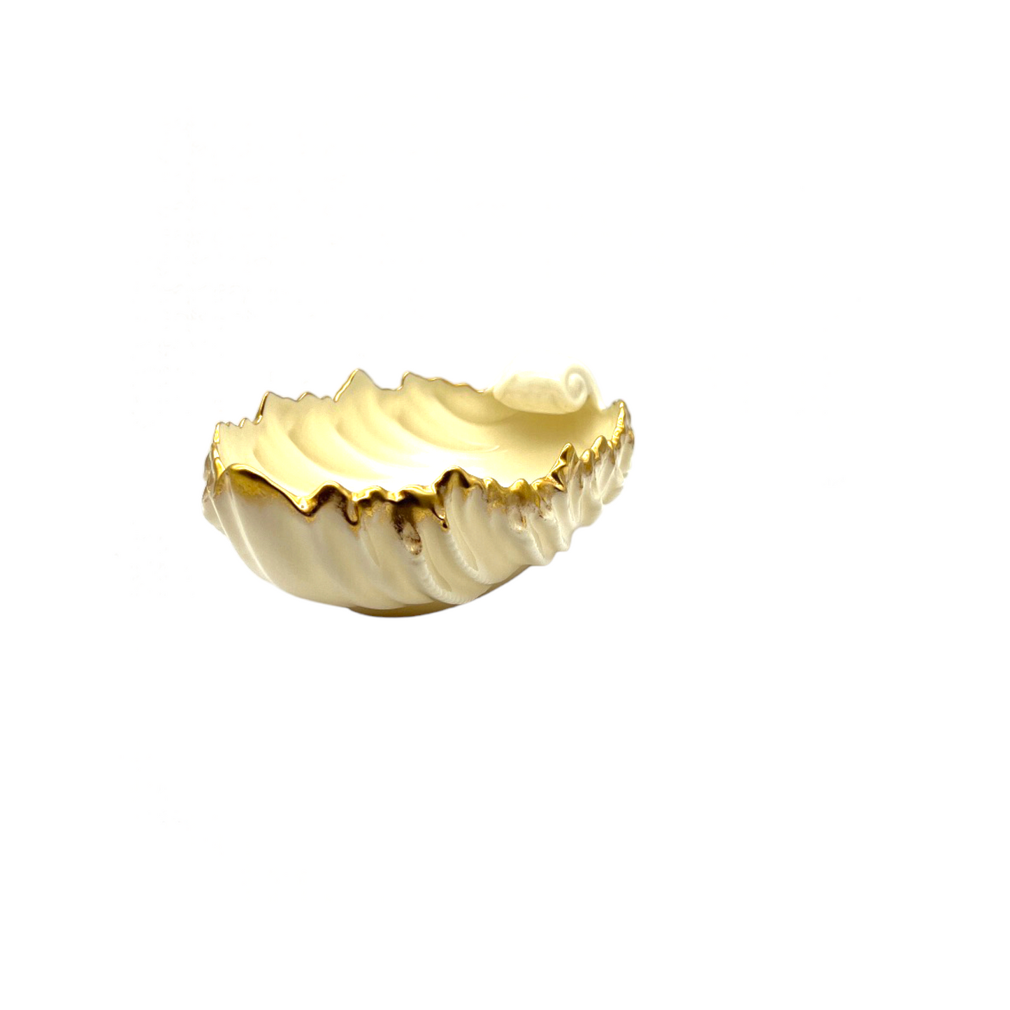 Lenox - Acanthus Leaf Dish - 24k Gold Trim - 3"