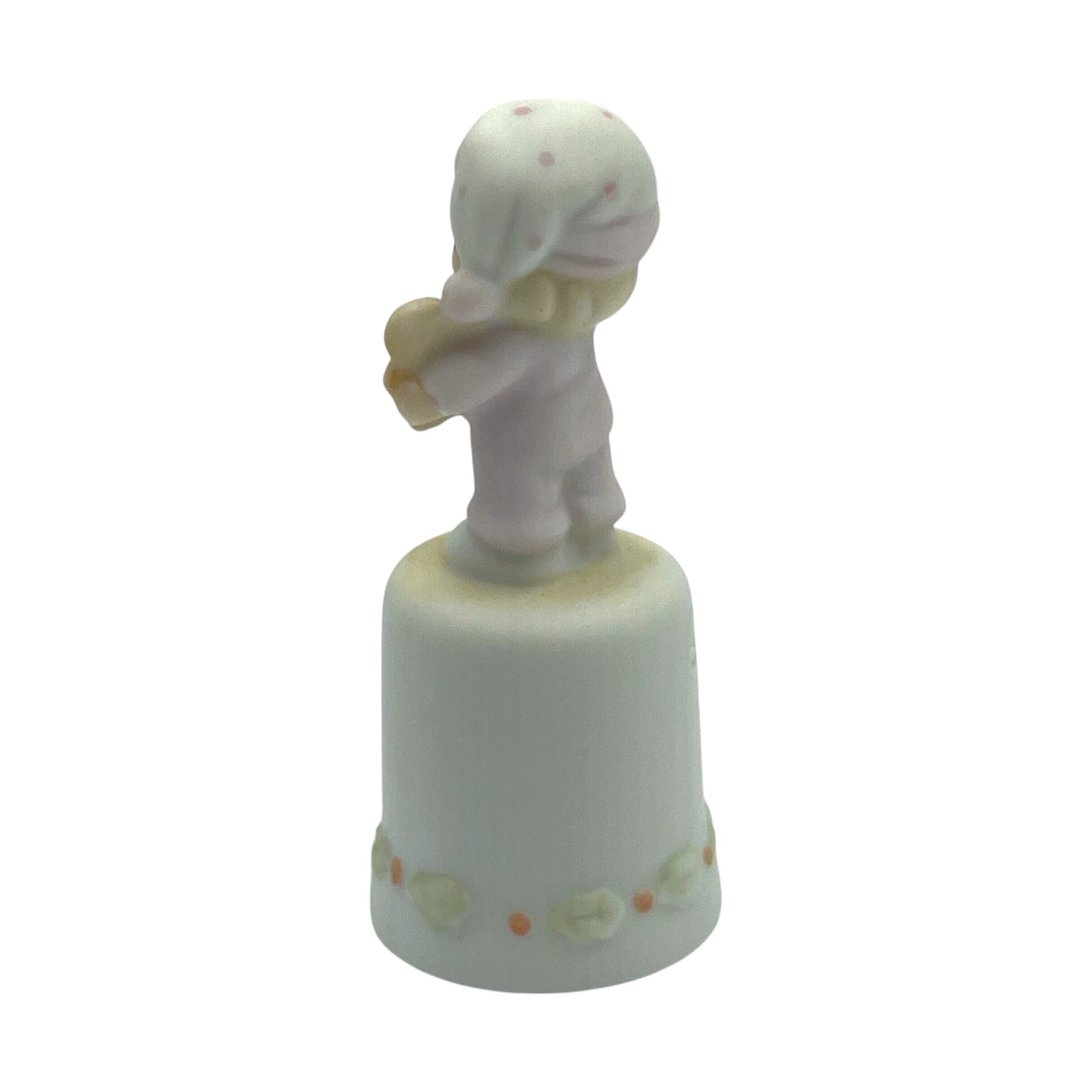 Precious Moments - Wishing You The Sweetest Christmas - Thimble - 530182 - 1993