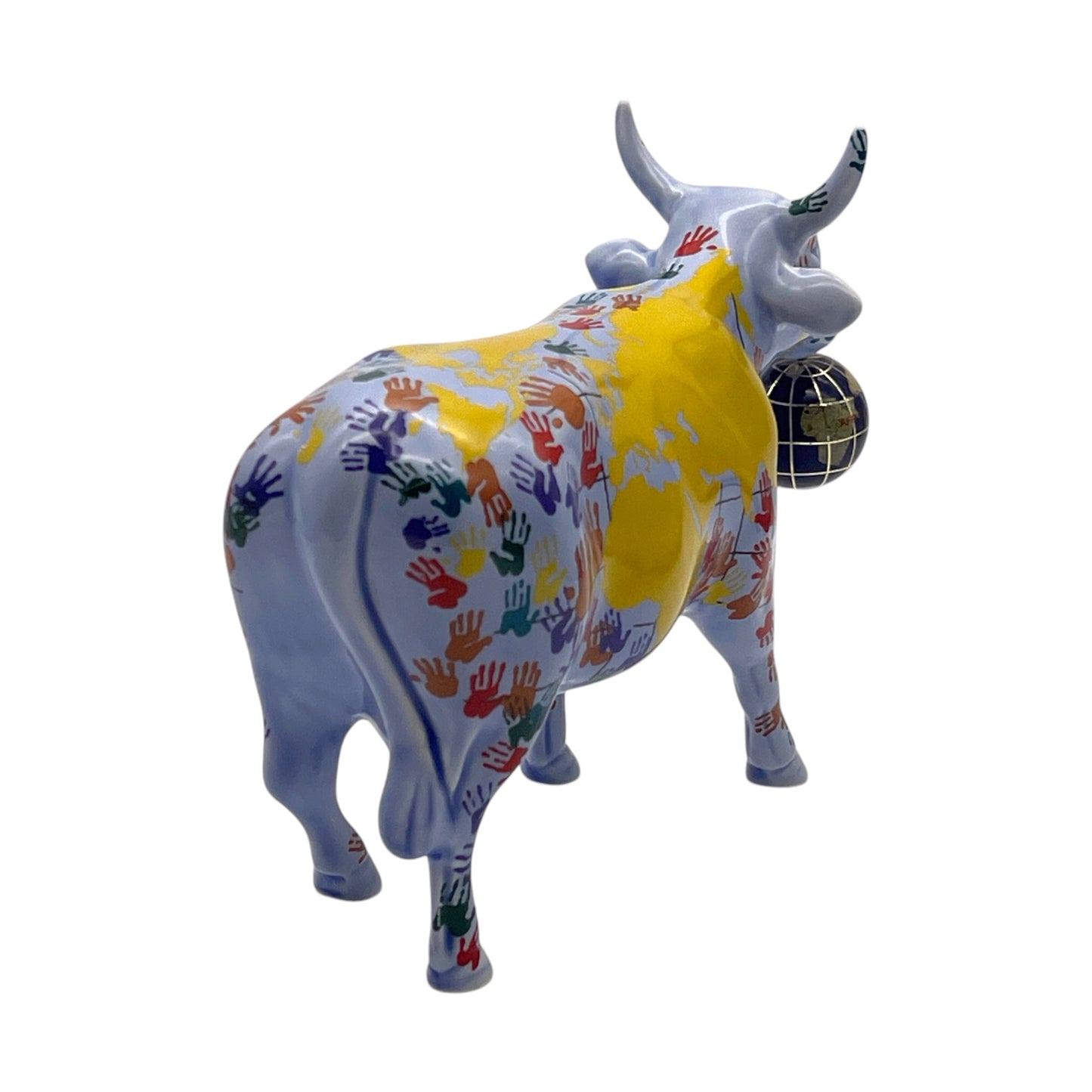 CowParade - It's A Small World Cow #7312 - No Box - 5"