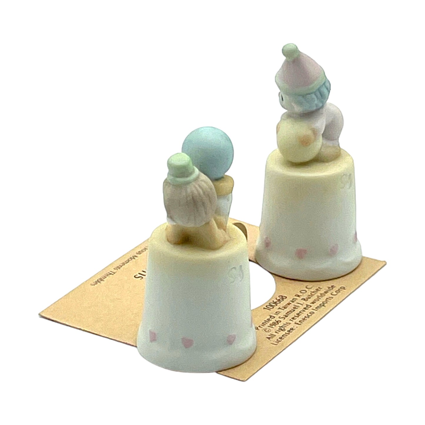 Precious Moments - Clowns Thimbles - 100668 - 1988 - Box