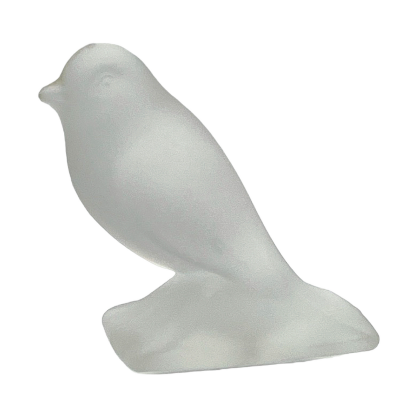 Art Glass - Frosted Bird Figurine - 3"