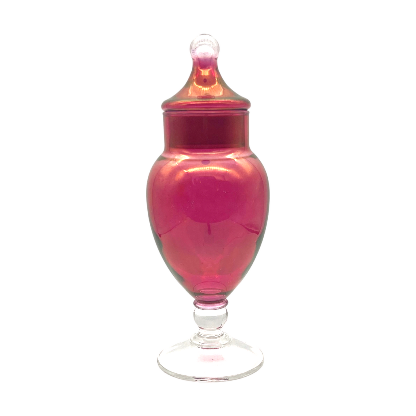 Captivating Crimson Glass Elixir Jar