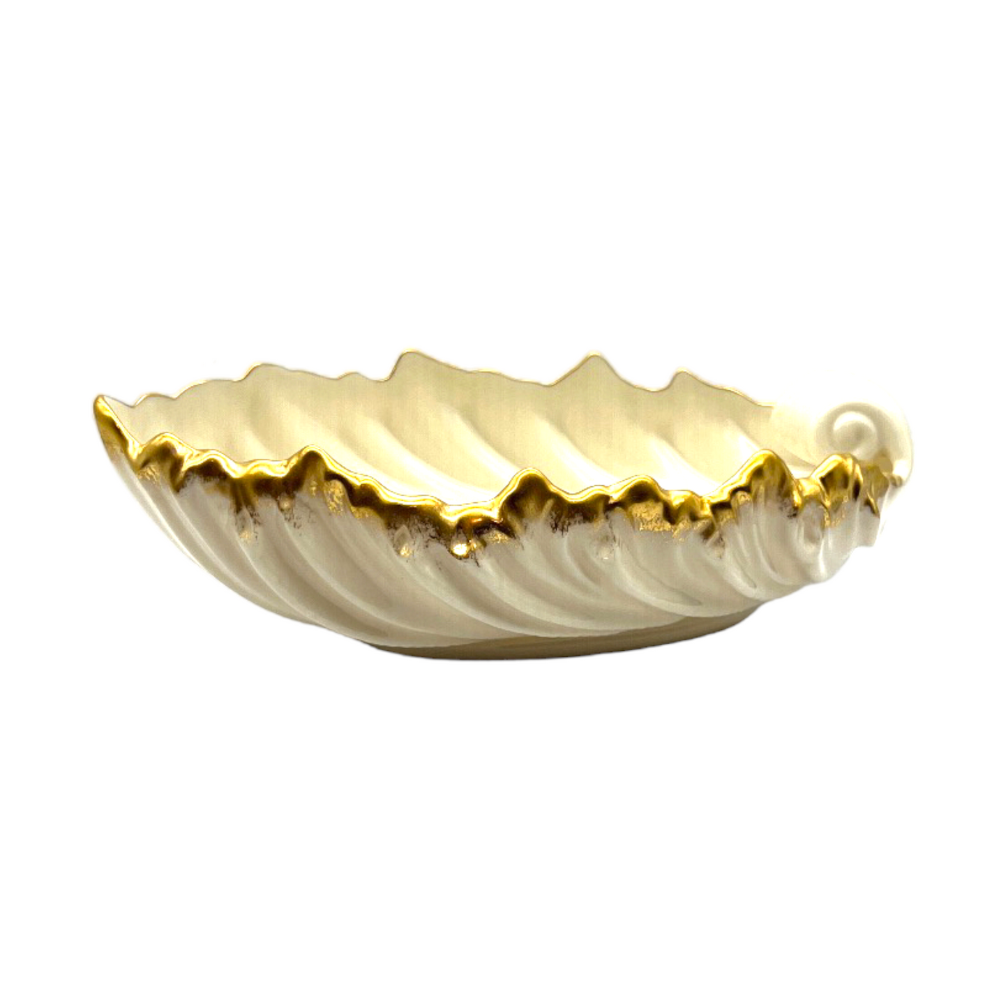 Lenox - Acanthus Leaf Dish - 24k Gold Trim - 3"