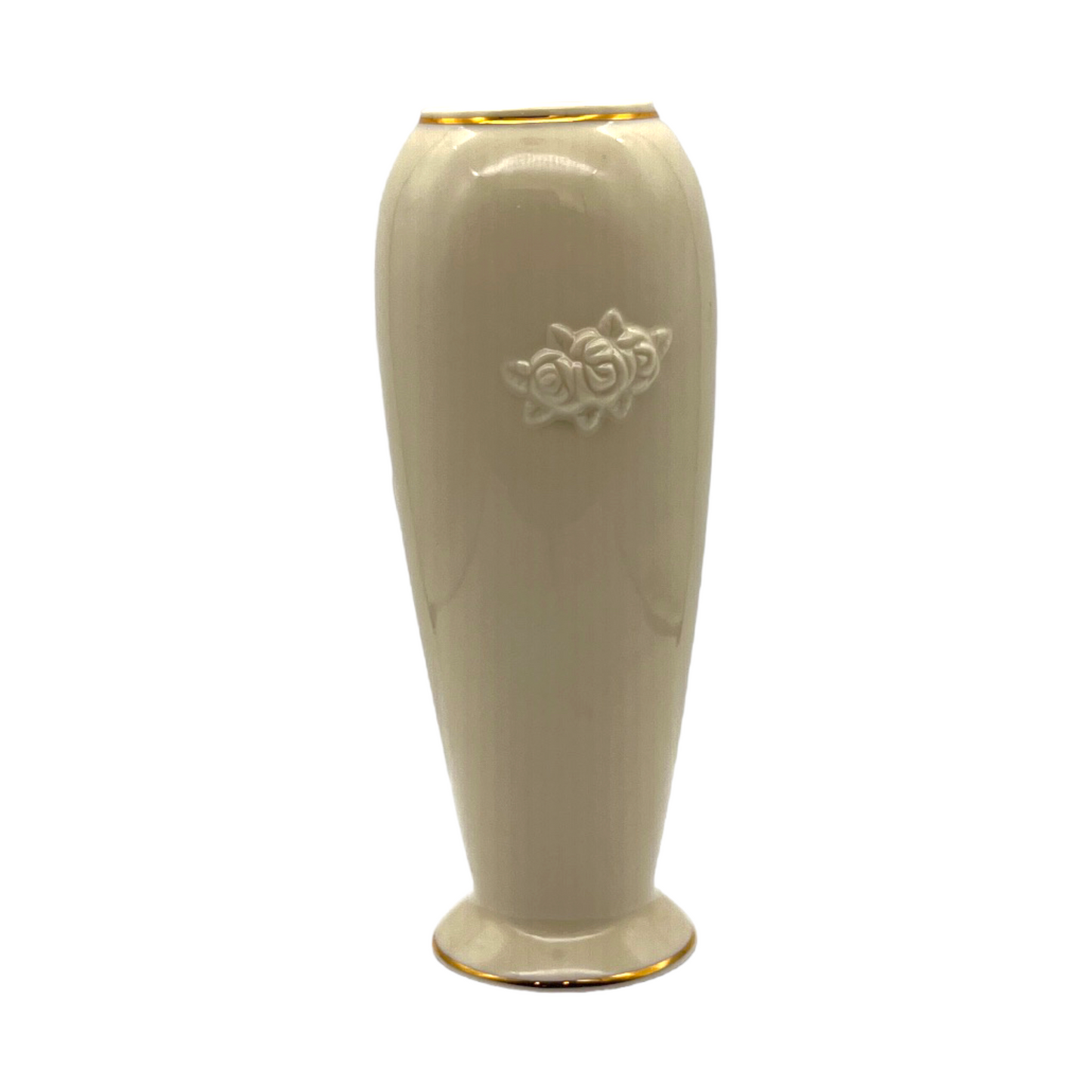 Lenox - Rose Blossom - Bud Vase 24k Gold Trim - 7.5"