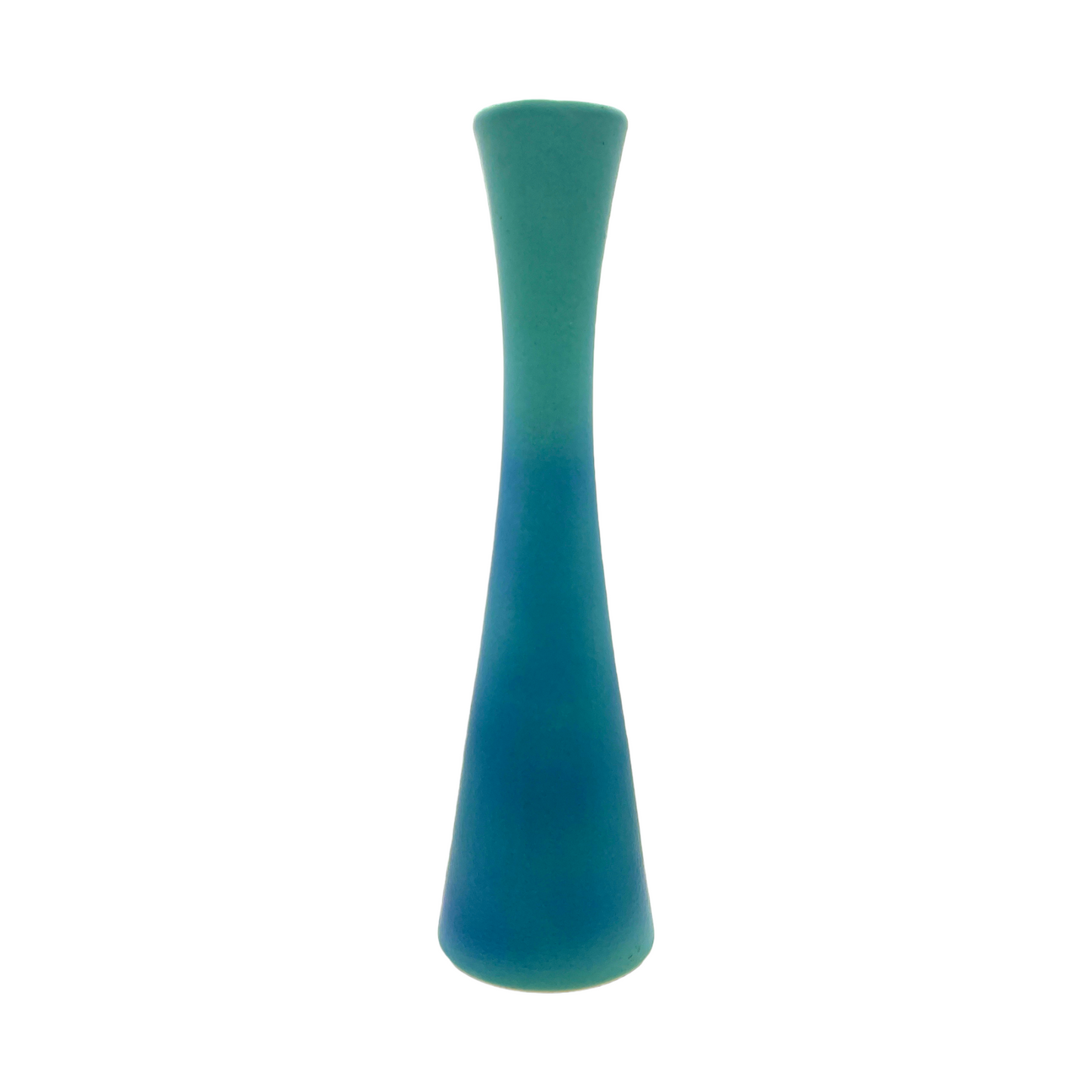 Van Briggle Potter - Ming Blue Corset Vase - Vintage - Mint - 15"