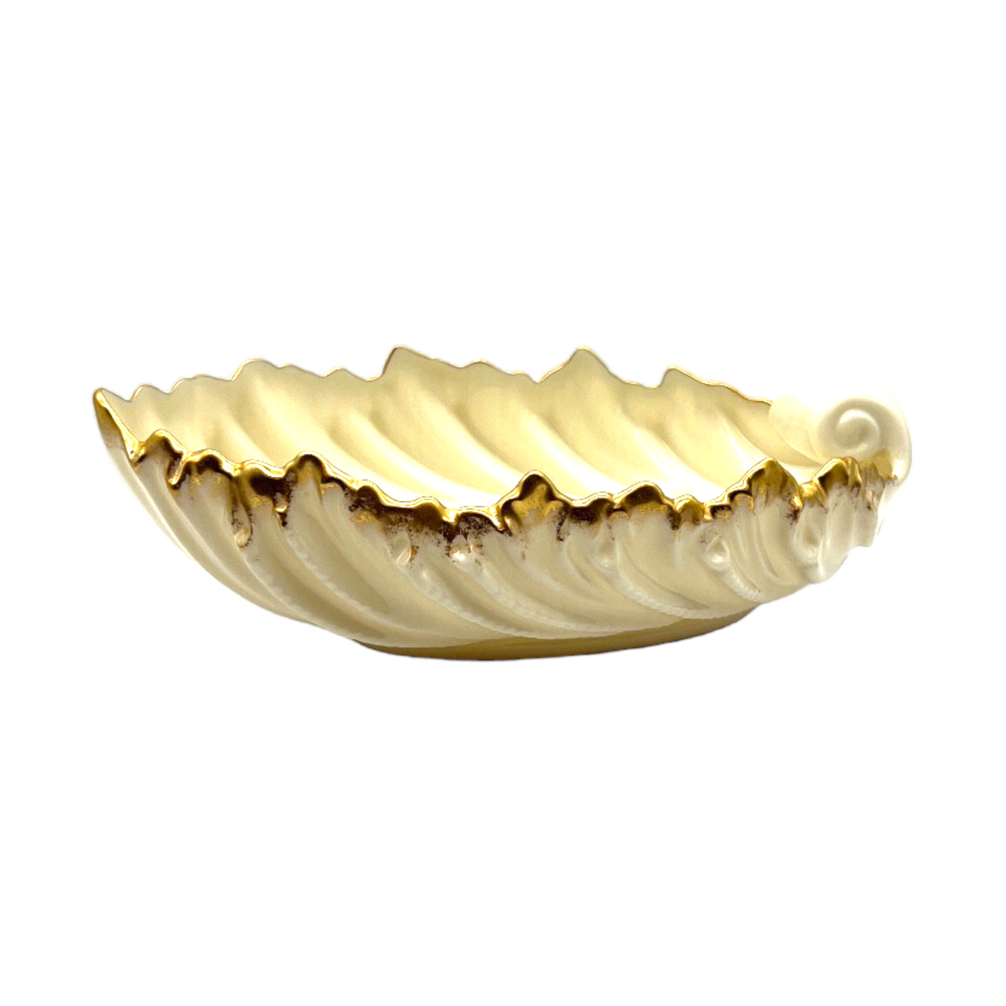 Lenox - Acanthus Leaf Dish - 24k Gold Trim - 3"