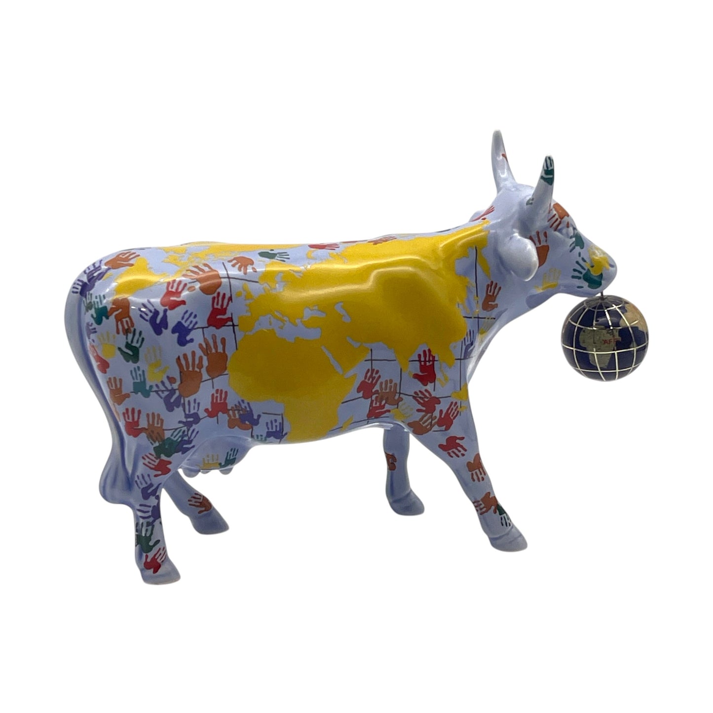 CowParade - It's A Small World Cow #7312 - No Box - 5"