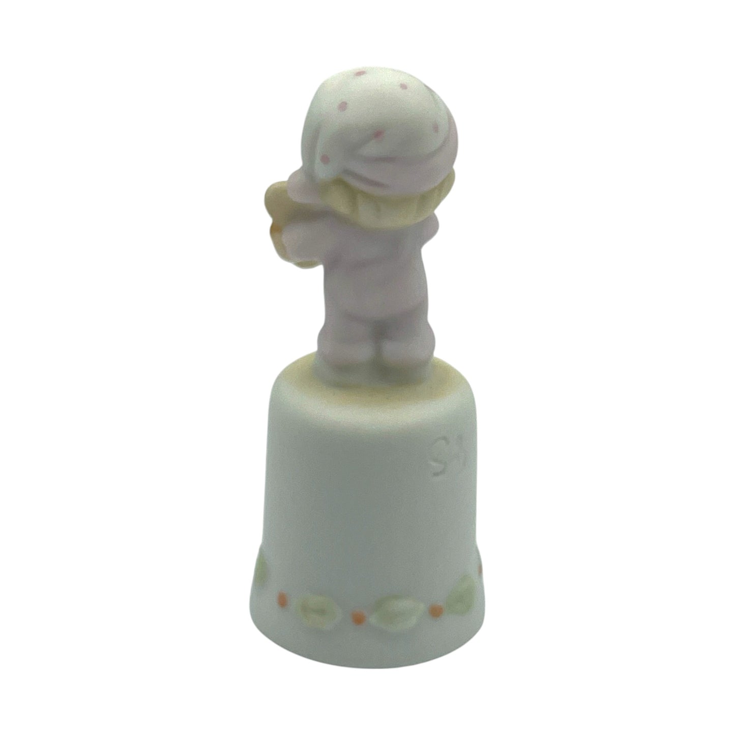 Precious Moments - Wishing You The Sweetest Christmas - Thimble - 530182 - 1993