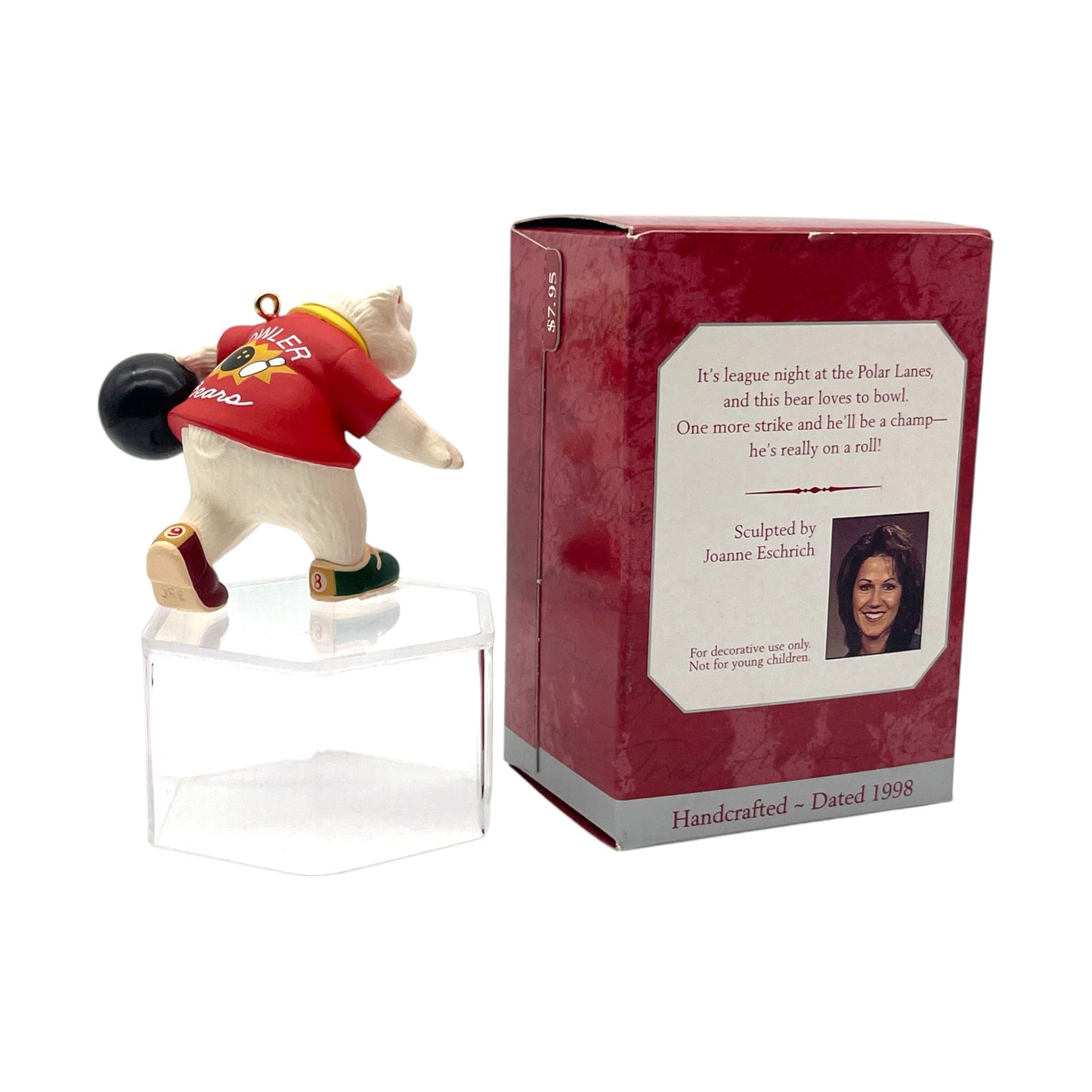 Hallmark Keepsake Ornament - Polar Bowler - 1998 - 3"