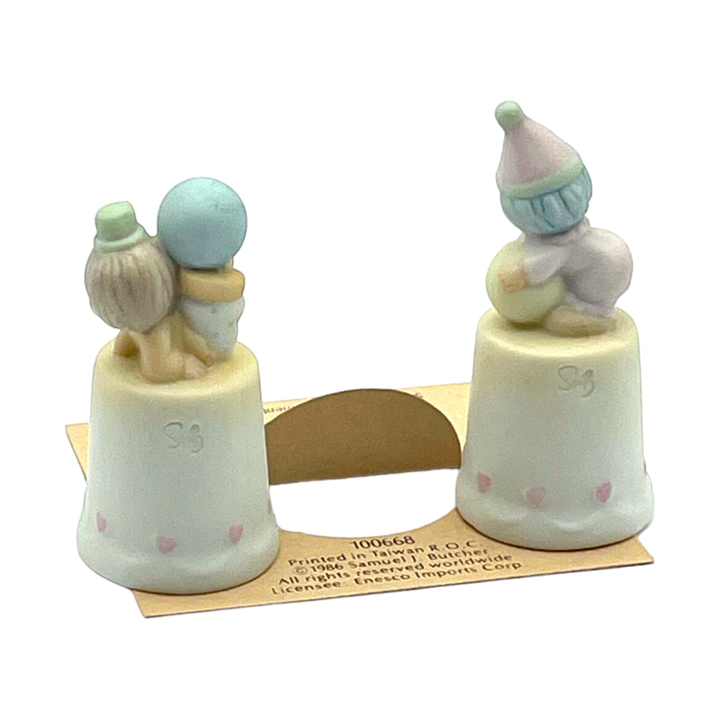 Precious Moments - Clowns Thimbles - 100668 - 1988 - Box