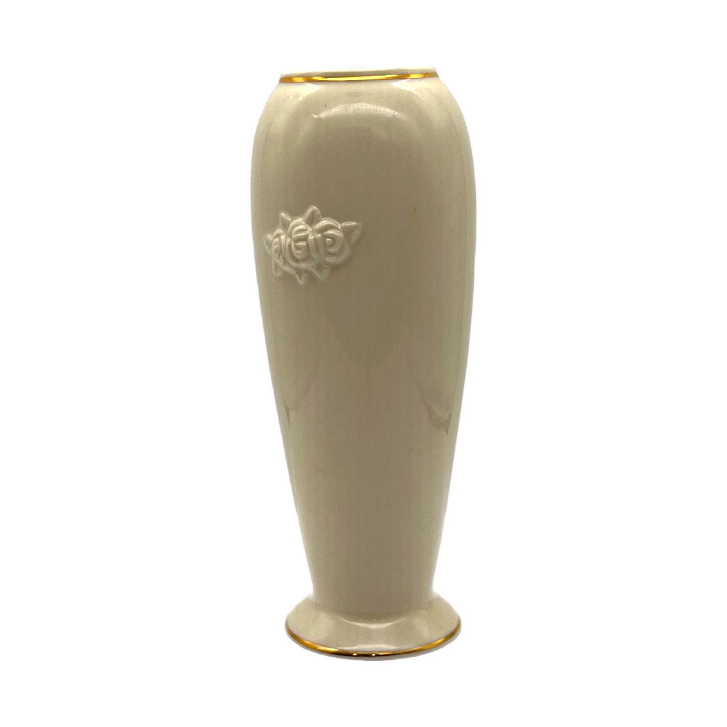 Lenox - Rose Blossom - Bud Vase 24k Gold Trim - 7.5"