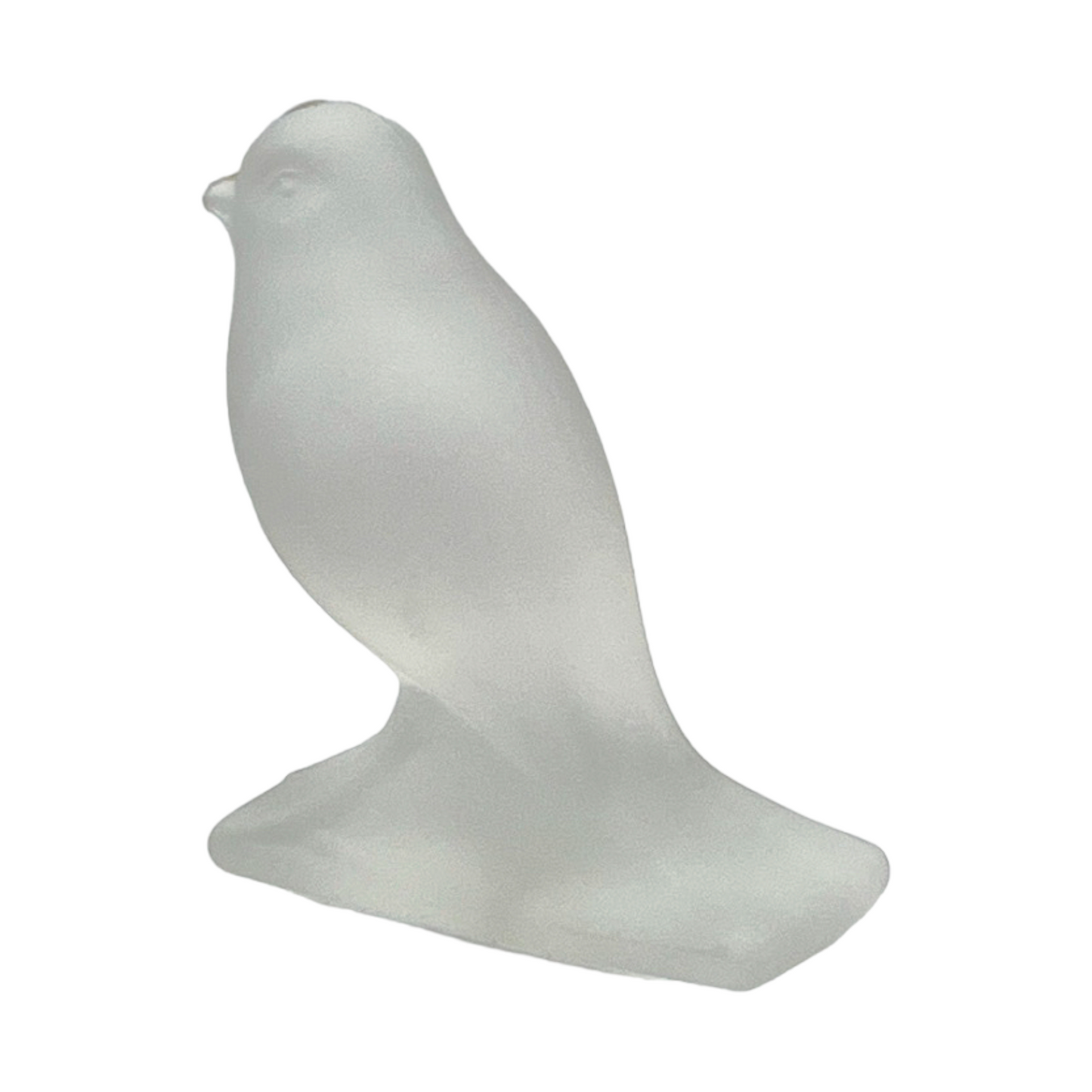 Art Glass - Frosted Bird Figurine - 3"