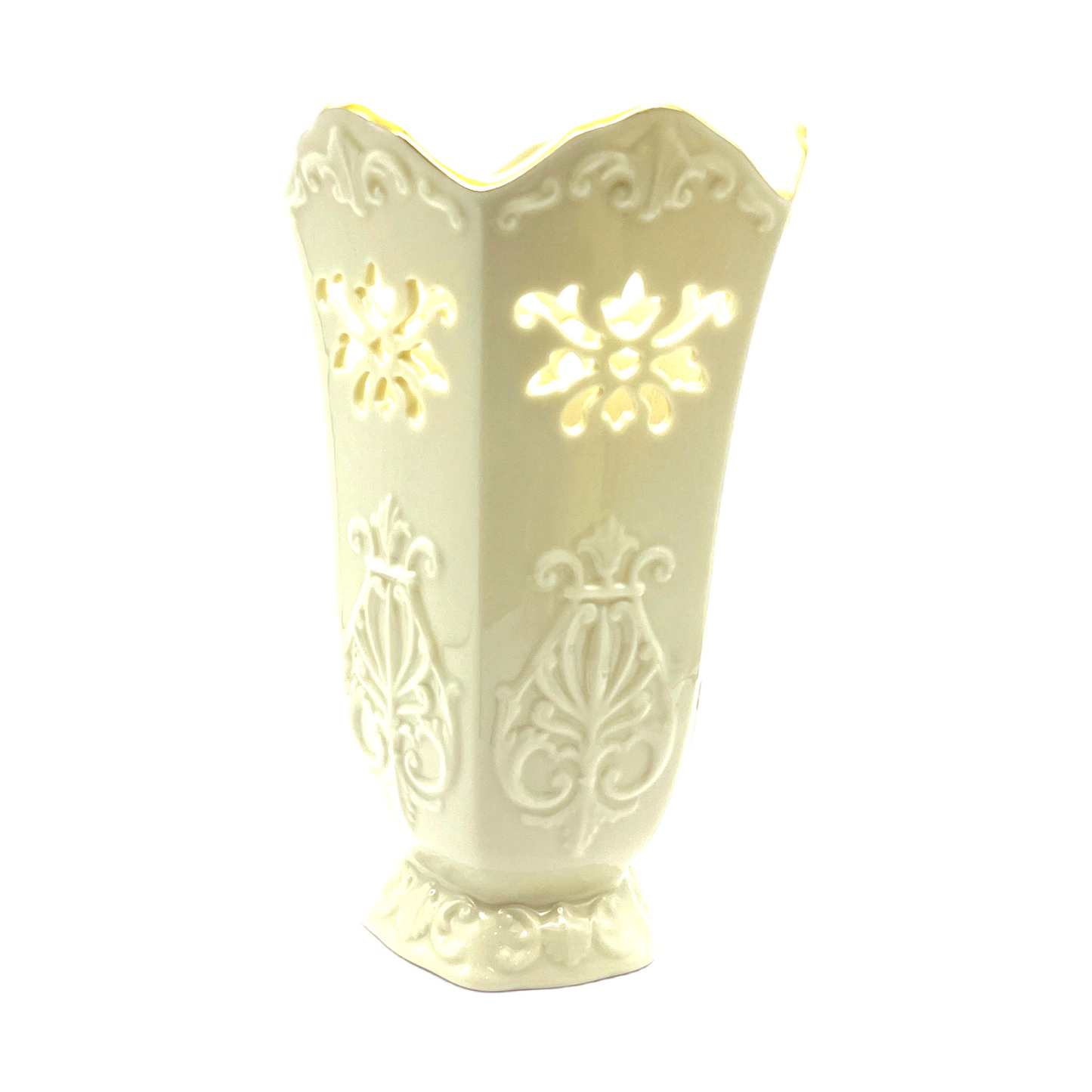 Lenox - Vase - Langtry Collection - 24K Gold Trim - Vintage - 7"