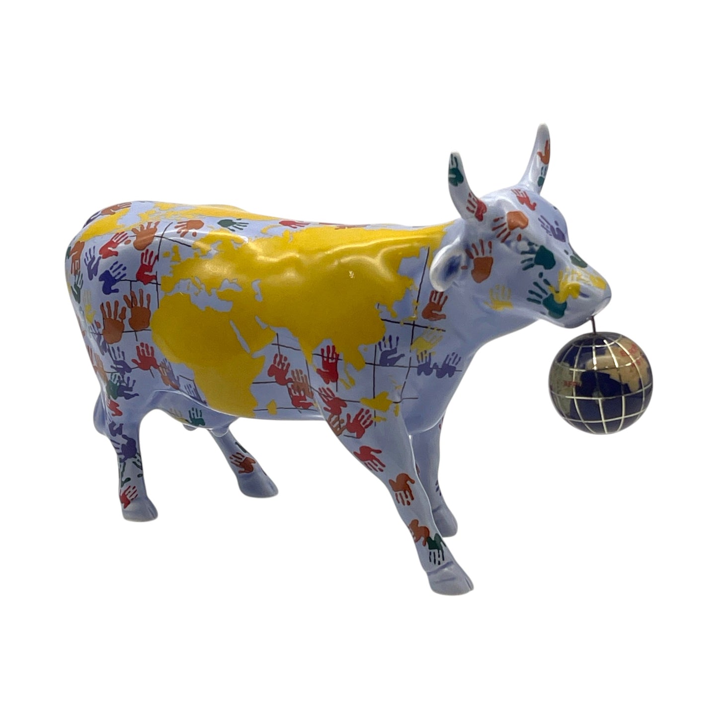 CowParade - It's A Small World Cow #7312 - No Box - 5"