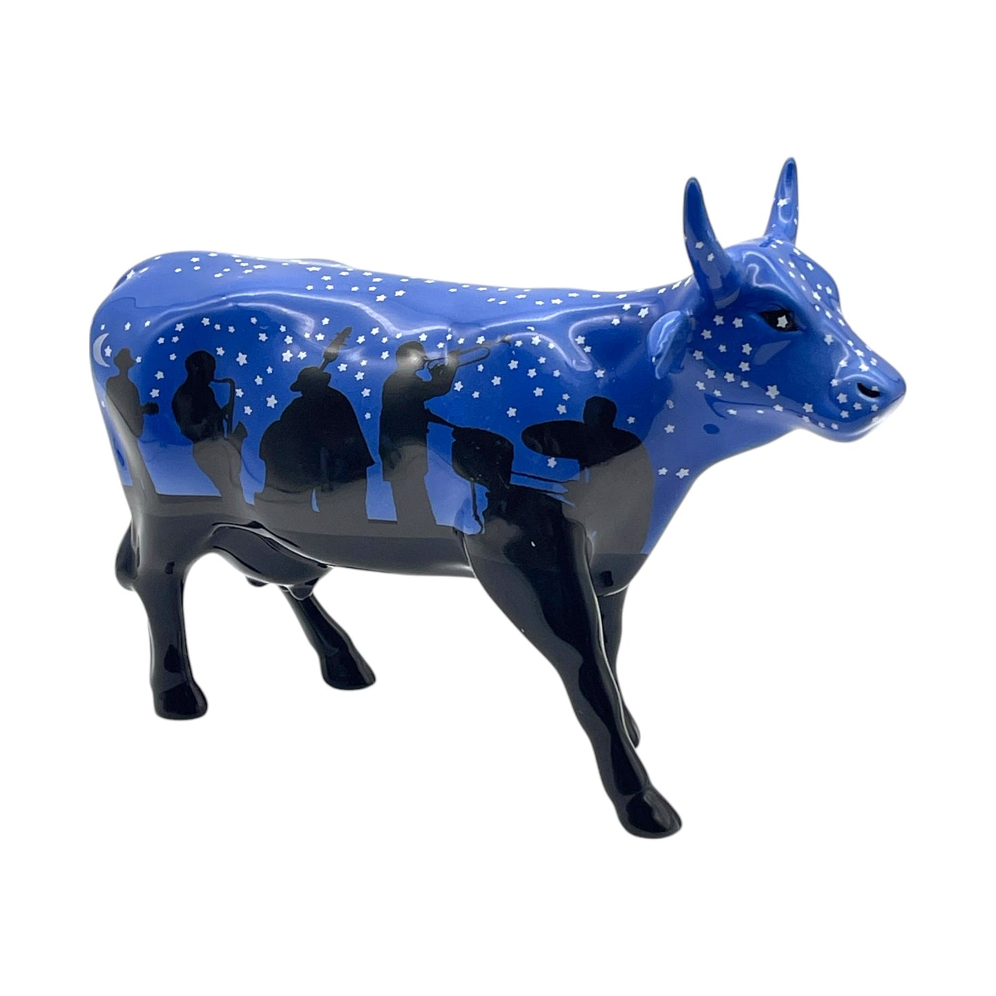 CowParade - Jazzy Cow #9185 - No Box - 5"