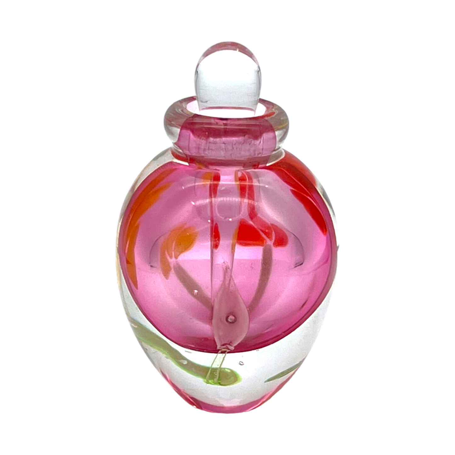 Enchanted Blooms - Pink Floral Elixir Vessel