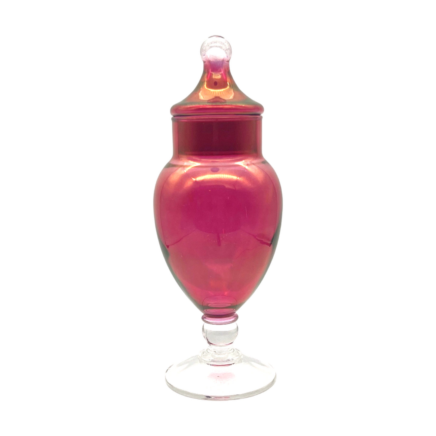 Captivating Crimson Glass Elixir Jar