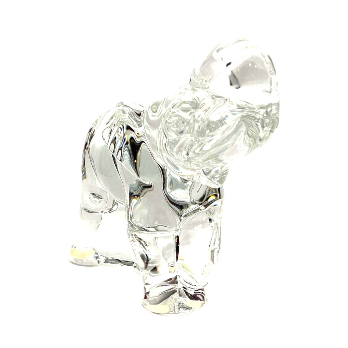 Baccarat Crystal - Elephant - Signed - Mint - 6"