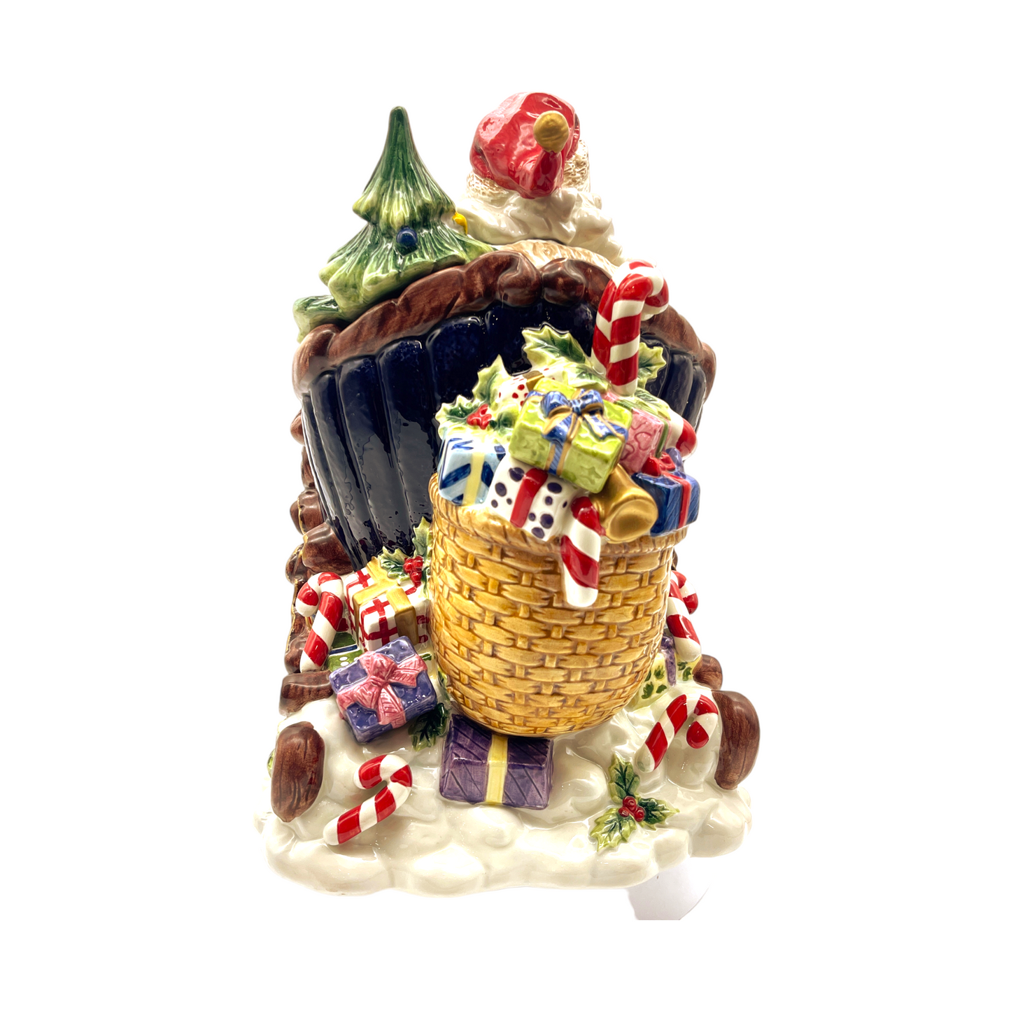 Paris & Beebee - Santa & Sleigh Cookie Jar - 12"