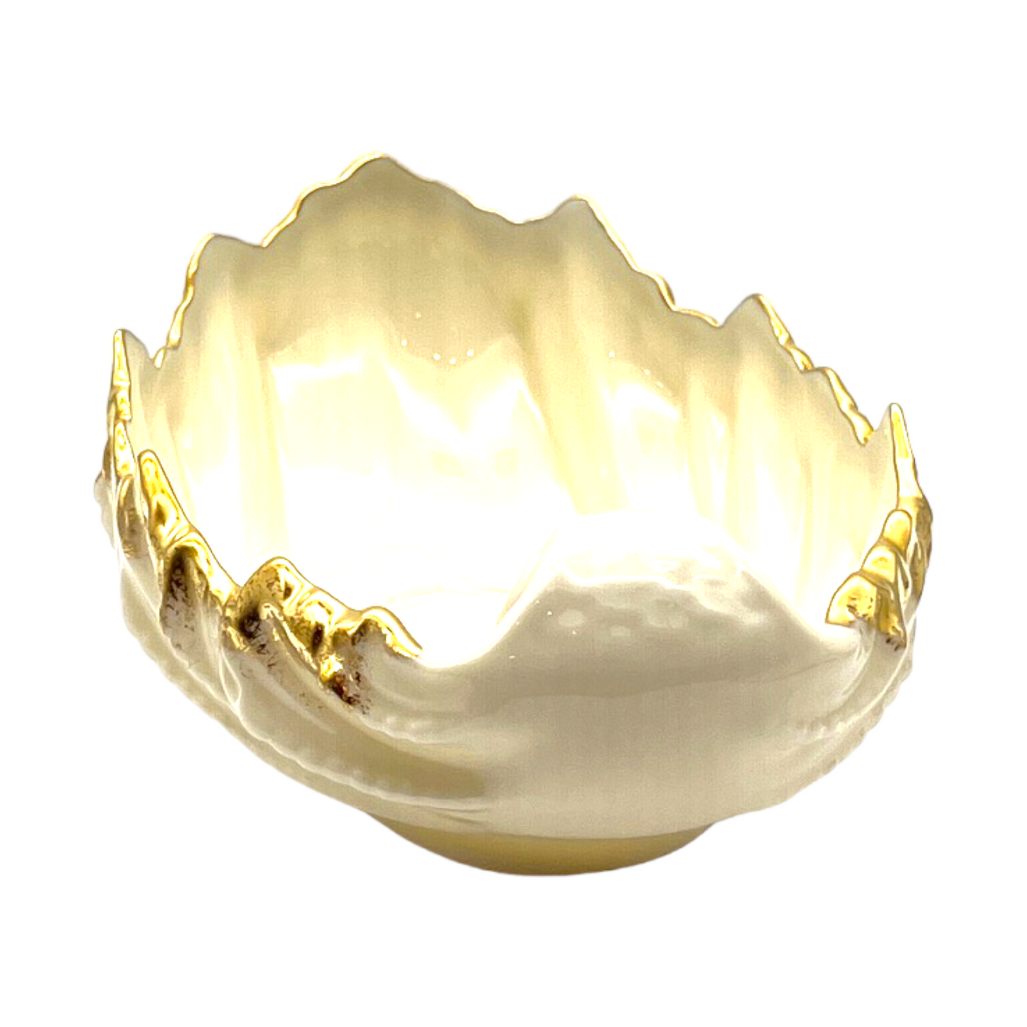 Lenox - Acanthus Leaf Dish - 24k Gold Trim - 91-86 - 2.5"