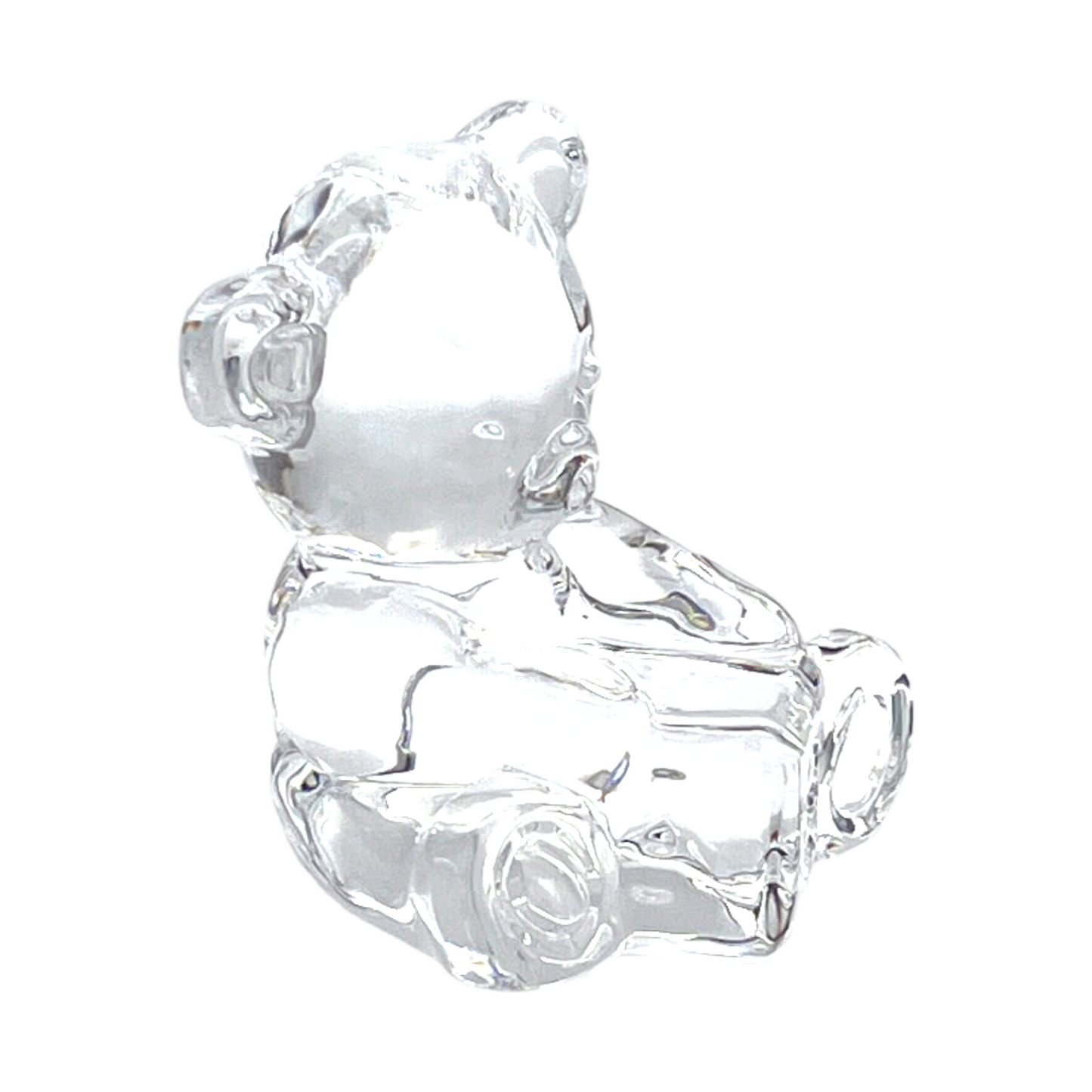 Waterford Crystal - Teady Bear With Block - 3.5"