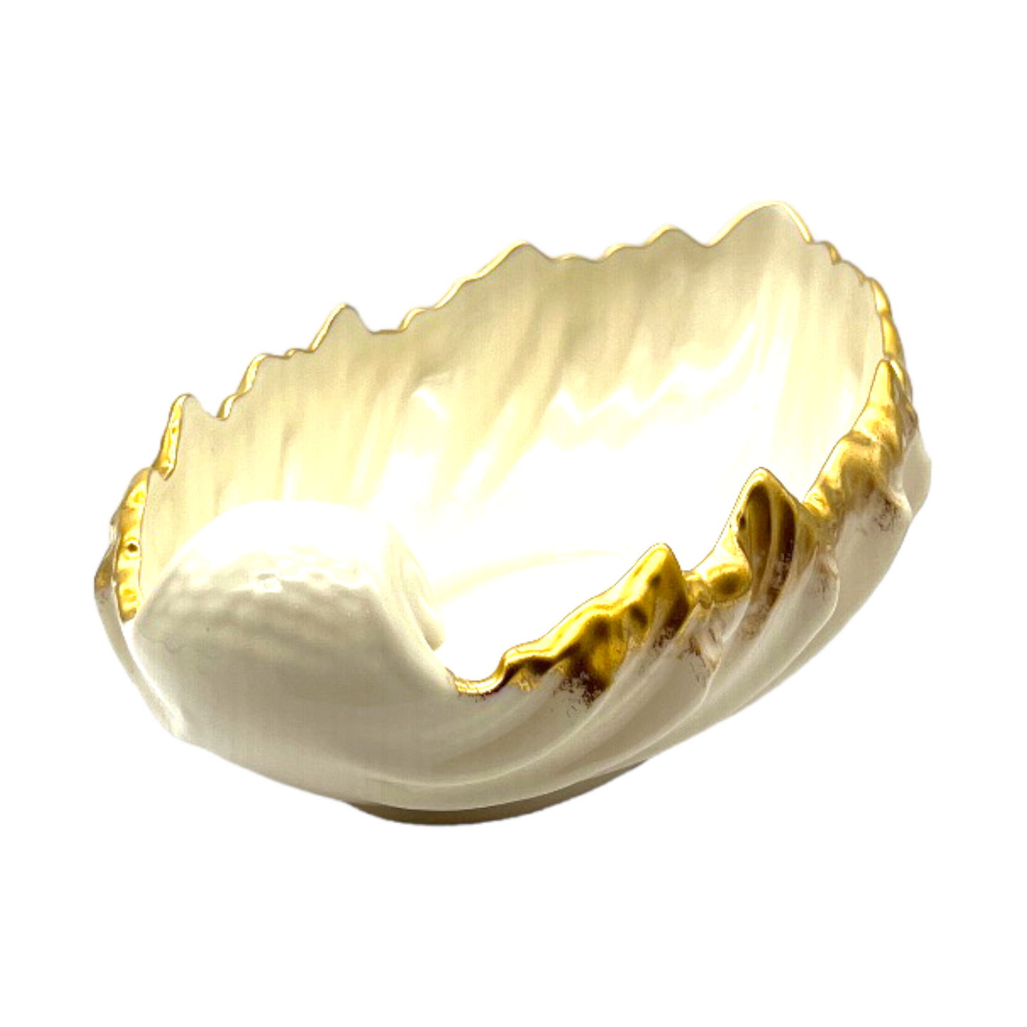 Lenox - Acanthus Leaf Dish - 24k Gold Trim - 3"