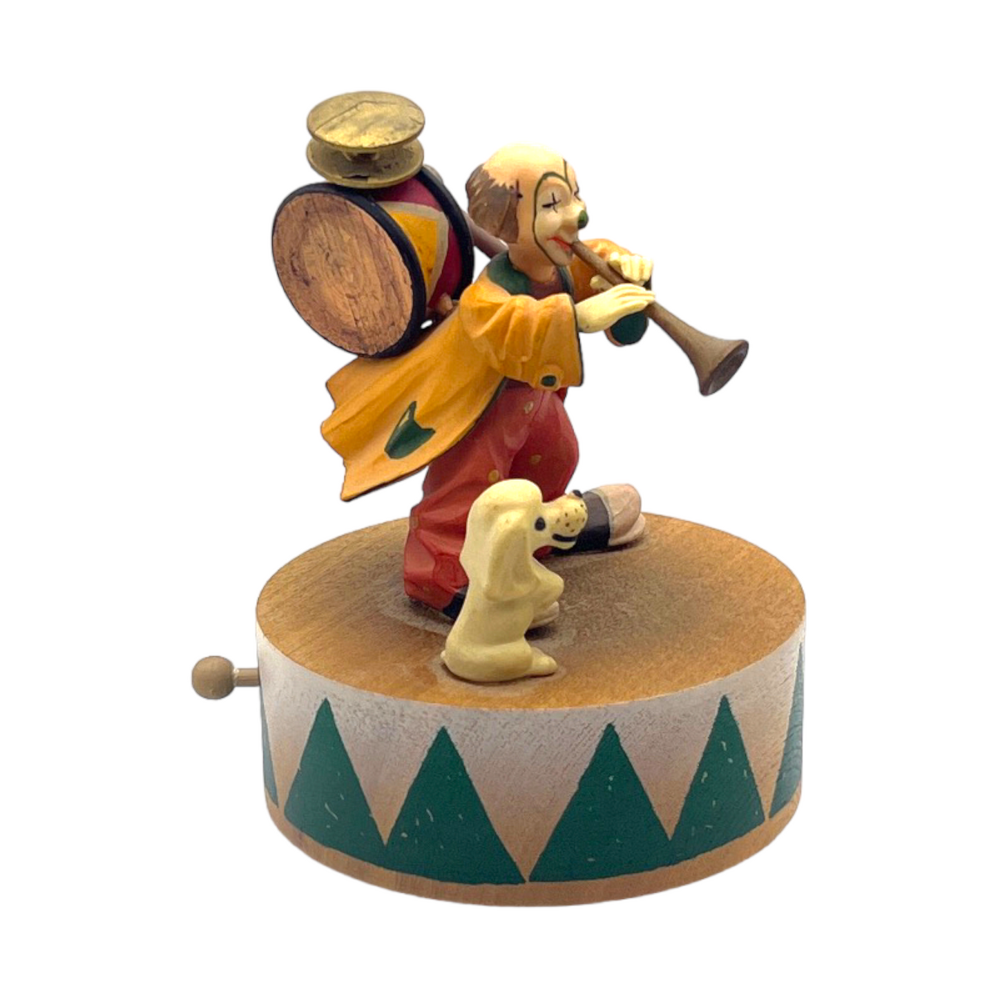ANRI Woodcarving - Music Box - Send in The Clowns - 5"